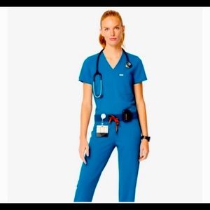 Limited Edition Alps Blue Figs Scrub Top